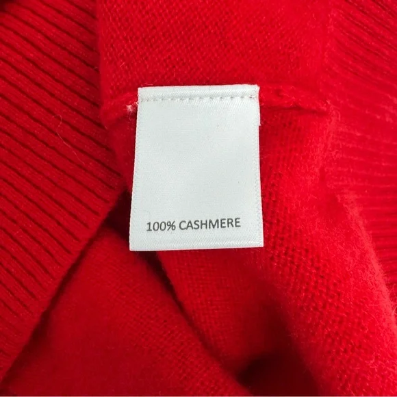 $200 Daniel Cremieux Men’s LLuxury 100% Cashmere V Neck Pullover Red Sweater